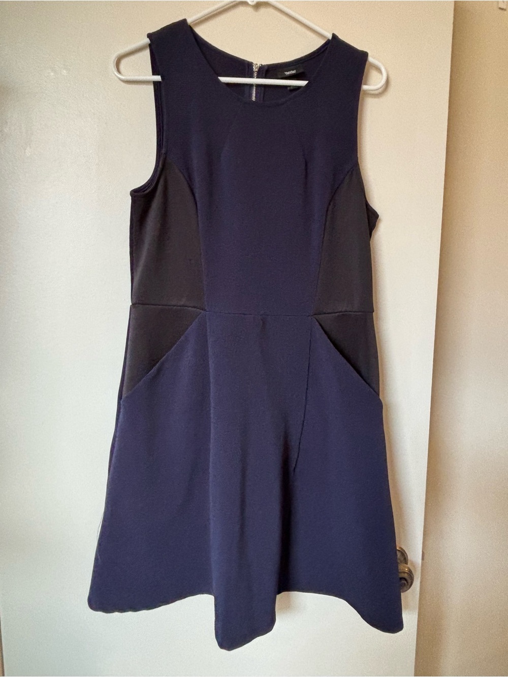 Mossimo Navy Dress with Black Side Panels, size XL
